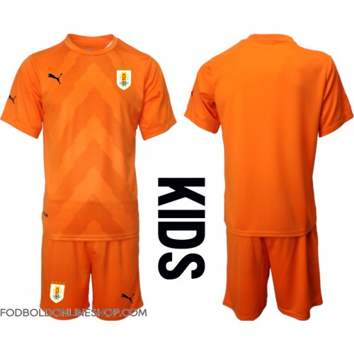Uruguay Målmand Udebane Trøje Børn VM 2022 Kortærmet (+ Korte bukser)